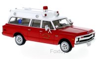 Chevrolet Suburban ambulance Hillside Fire Department 1970